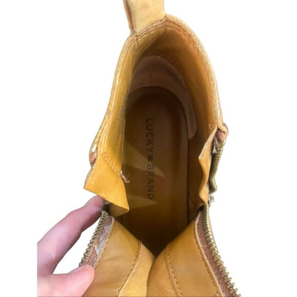 Lucky Brand Women’s Basel Bootie Brown Size 10M - Picture 5 of 15